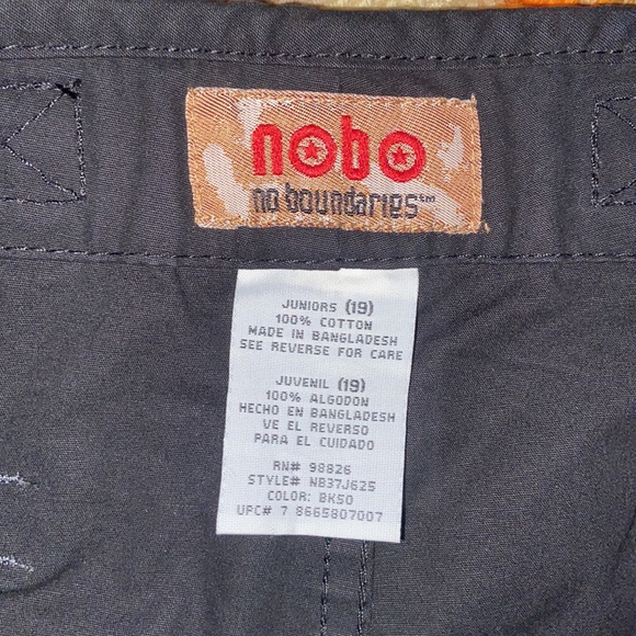 NWT Nobo No Boundaries Capri Jr 19 Plus Size Black Cotton Shorts - Picture 6 of 9